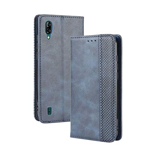 Manyip Hülle für Blackview A60 Pro,Leder Handyhülle Blackview A60 Pro,Retro magnetischer Telefonkasten [Kartenfächern] [Magnetverschluss] Leder Fall für Blackview A60 Pro von Manyip