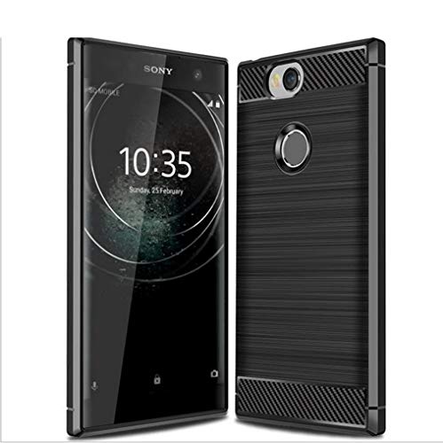 Manyip Sony Xperia XA2 Plus Hülle,Kohlefaser-Material Hülle, Hochwertigem Stoßfest, Anti-Fingerabdruck,Anti-Scratch Hülle Bumper Cover Schutz Tasche Schale Hülle für Sony Xperia XA2 Plus von Manyip