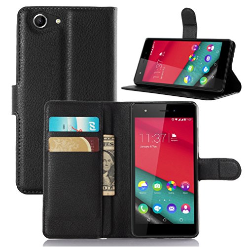 Manyip WIKO Pulp 4G Hülle, PU Flip Leder Tasche Hülle Case Cover Handytasche Schutzhülle Etui Skin Für WIKO Pulp 4G,Wallet mit Kartenfächer Design Schutz Protektiv Case Etui(JFC11-30) von Manyip