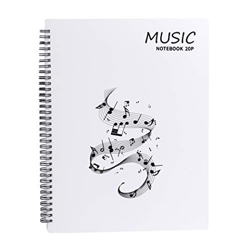 Notenmappe für Notenblätter beim Spielen A4 Größe Papier Dokumente Halter Aufbewahrung 40 Taschen Clef, Musik Tabelle Datei Ordner, Kunststoff Konzert-Chorfolder für Musiker und Band Music Note von MaoXinTek