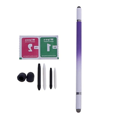 Maouira Universal kapazitiver Stift mit zwei Köpfen, weiche Spitzen, für Bildschirm-Eingabestift, kompatibel mit Smartphones, Tablets, Bleistiften von Maouira