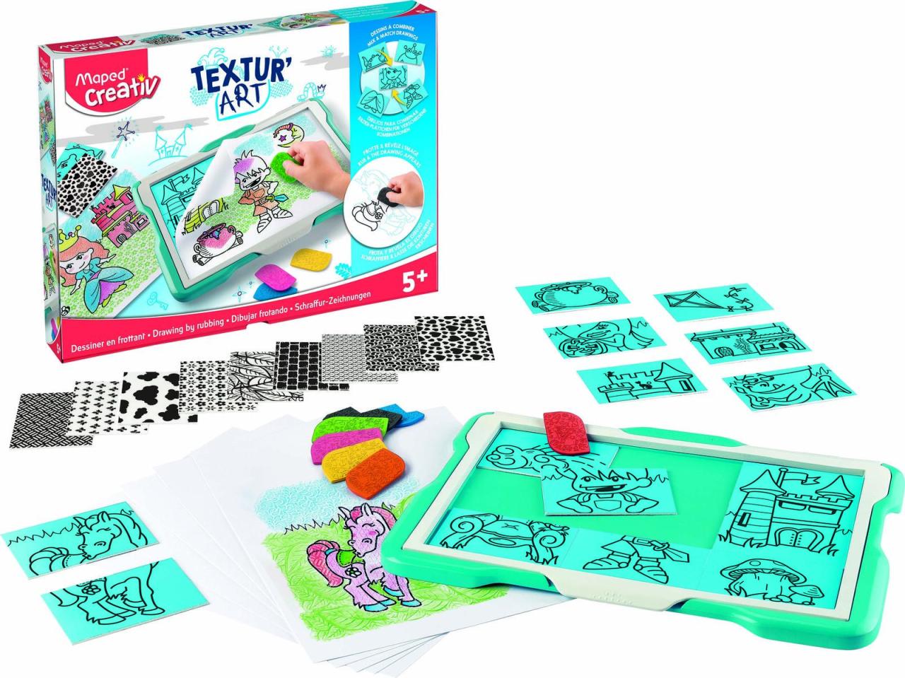 Maped® Creativ Magische Maltafel TEXTUR´ART Ritter türkis von Maped® Creativ