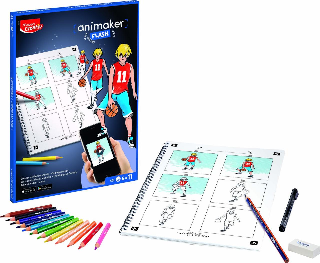 Maped® Creativ Malset Comic-Gestalter action Mehrfarbig von Maped® Creativ