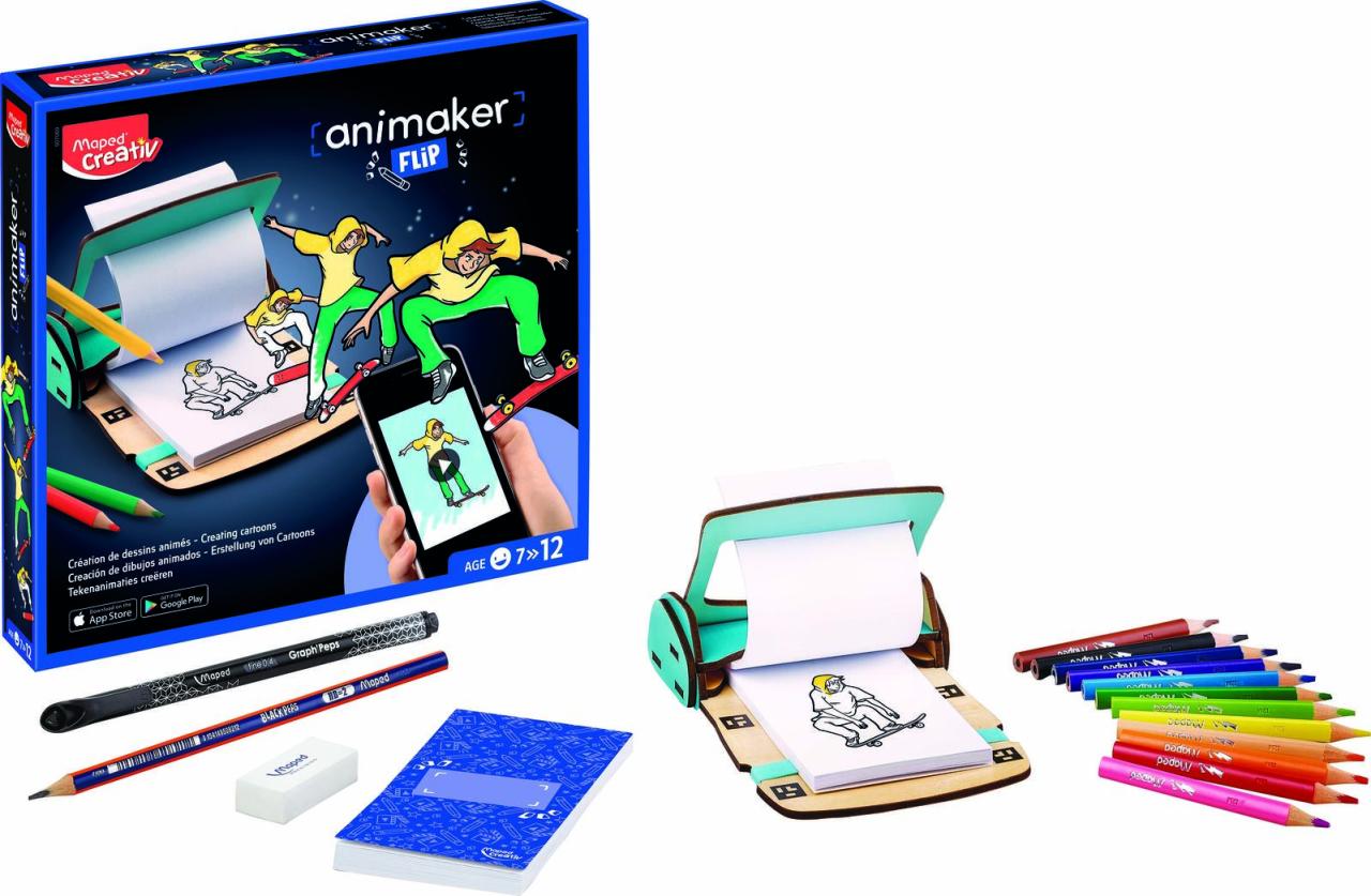 Maped® Creativ Malset Daumenkino action Mehrfarbig von Maped® Creativ