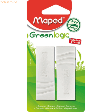 Maped Radierer Greenlogic VE=2 Stück Blister Maped Radierer Greenlogic VE=2 Stück Blister von Maped