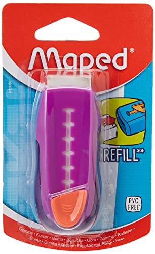 MAPED Universal Gom Stick Protected Radiergummi, nachfüllbar, Pink von Maped