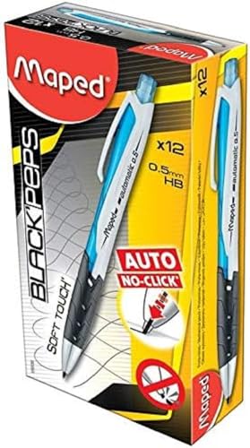 Maped 850021 Black'Peps Graphitstift HB GRADE B 0,5 mm. 0,5mm blau von Maped