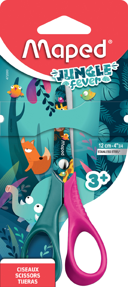 Maped Bastelschere JUNGLE fever VIVO, 120 mm,farbig sortiert von Maped