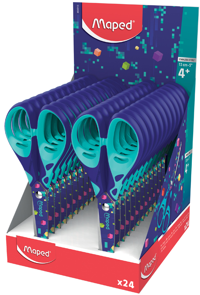 Maped Bastelschere PIXEL PARTY, rund, 130 mm, 24er Display Maped Bastelschere PIXEL PARTY, rund, 130 mm, 24er Display von Maped