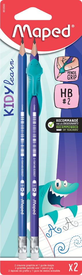 Maped Bleistift, mit Radierer, HB, 2er Blister von Maped