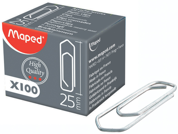 Maped Büroklammern, galvanisiert, 32 mm, Großpackung von Maped