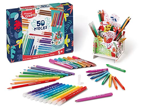 Maped CREATIV - großes Mal- und Bastel-Set 50-tlg. - inkl. Stifte-Köcher zum selbst gestalten, 907037 Maped CREATIV - großes Mal- und Bastel-Set 50-tlg. - inkl. Stifte-Köcher zum selbst gestalten, 907037 von Maped CREATIV