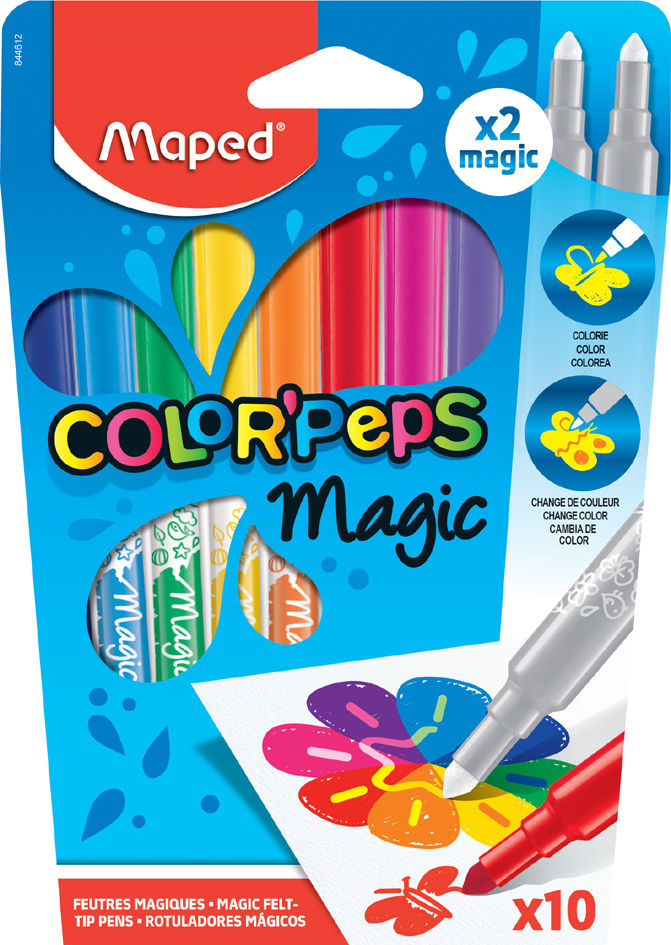 Maped Fasermaler COLOR, PEPS Magic, 10er Kartonetui von Maped