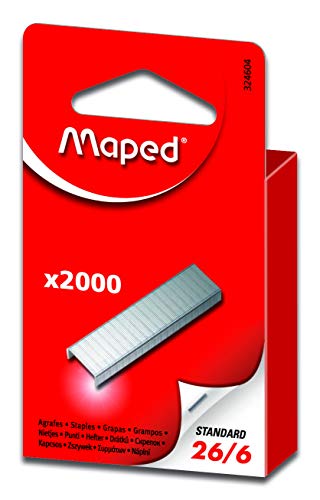 Maped Heftklammern N Grad, 26/6 x 2000 von Maped Helix USA