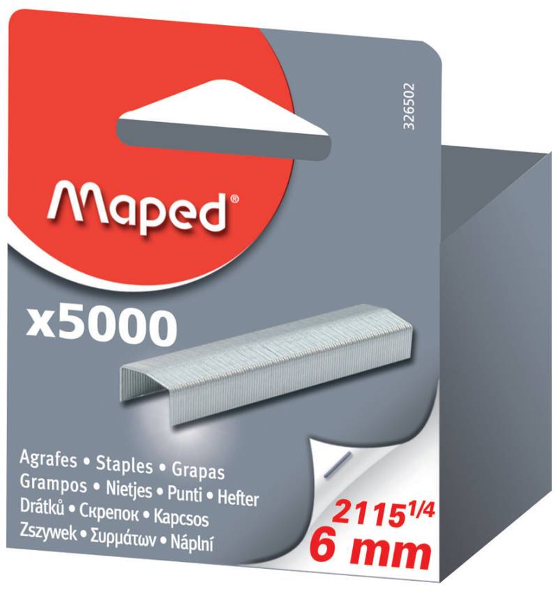 Maped Heftklammern Nr. 10, verzinkt, Großpackung von Maped