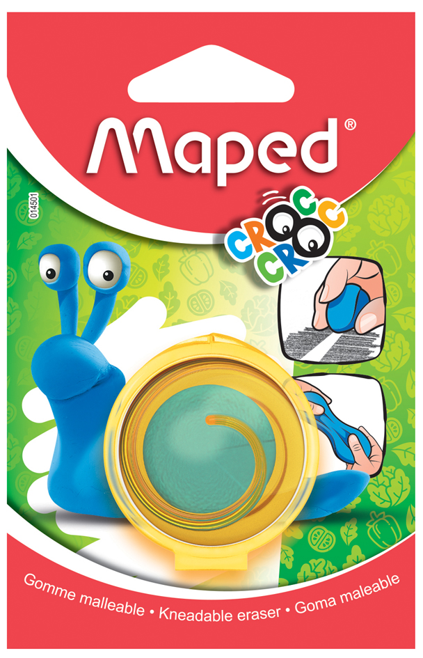 Maped Knetgummi-Radierer CROC CROC, runde Schutzbox von Maped