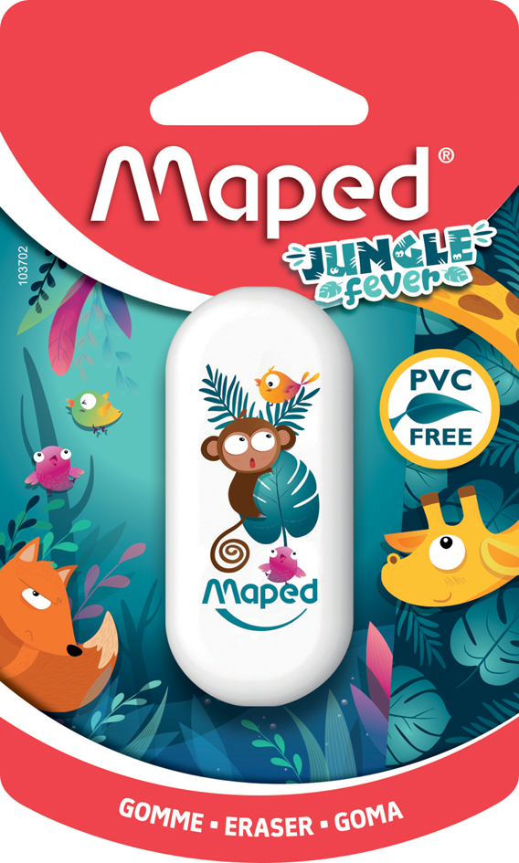 Maped Kunststoff-Radierer JUNGLE fever, Blister von Maped