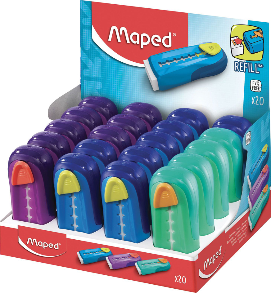 Maped Kunststoff-Radierer Universal Gom Stick, 20er Display von Maped