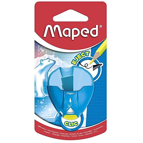 Maped M032710 I-Gloo Eject Anspitzer, 1 Stück, rosa/blau/türkis von Maped