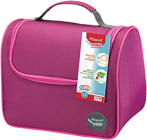 Maped PICNIK -isolierte Lunch-Tasche Kids ORIGINS - mit Tragegriff - ideal für den Transport und Aufbewahrung - Pink von Maped