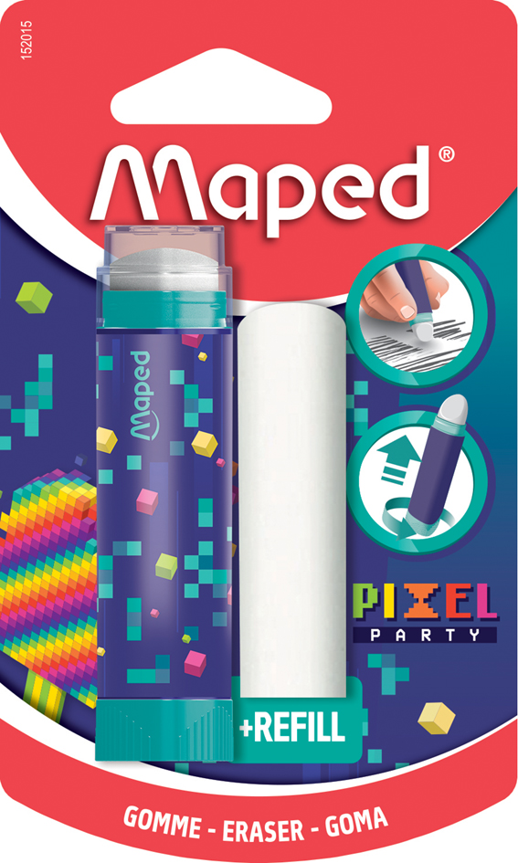 Maped Radierer PIXEL PARTY + Ersatzradierer, Blister von Maped