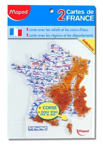 Maped Schablone Frankreich-Landkarte, Inhalt: 2 Stück VE=1 von Maped