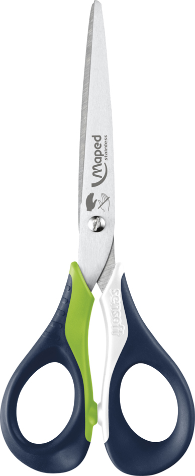 Maped Schere Sensoft 3D, spitz, Länge: 160 mm, Linkshänder Maped Schere Sensoft 3D, spitz, Länge: 160 mm, Linkshänder von Maped