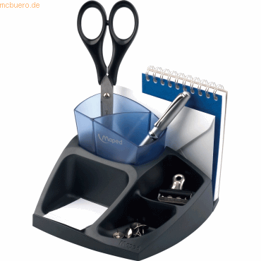 Maped Schreibtischbutler Compact Office schwarz/blautransluzent Maped Schreibtischbutler Compact Office schwarz/blautransluzent von Maped