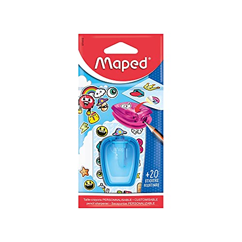 Maped Stick'Art Anspitzer und Aufkleber, verschiedene Farben von Maped