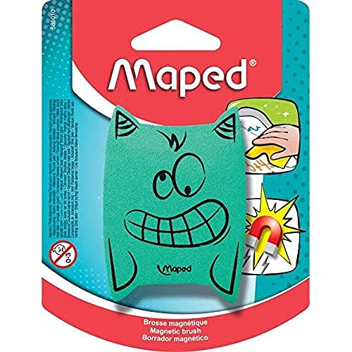 Maped - Tafelzubehör - Whiteboard-Radierer - Einheiten - Spielerische Designs - leichte Schaumstoffbürste - ergonomische Form - magnetisch - 2 Farben von Maped