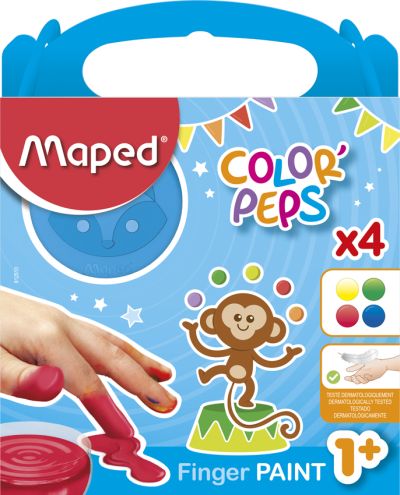 Maped my first Fingerfarbe COLOR, PEPS, 4er Kartonetui von Maped
