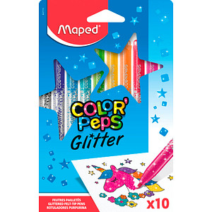 maped COLOR'PEPS GLITTER Filzstifte farbsortiert, 10 St. von Maped