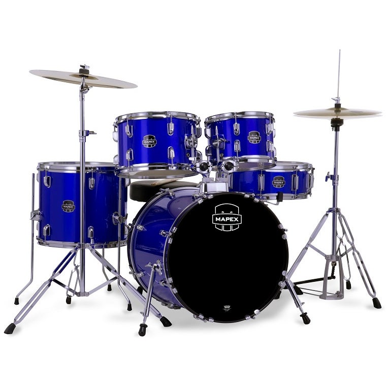 Mapex Comet Fusion Indigo Blue 5-Piece Drum Kit + Cymbals and Hardware Mapex Comet Fusion Indigo Blue 5-Piece Drum Kit + Cymbals and Hardware von Mapex