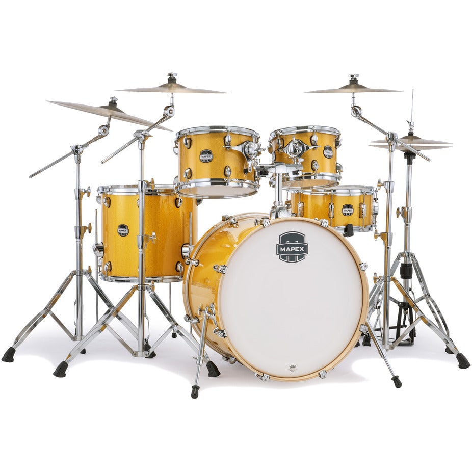 Mapex Mars Birch Stage Sunflower Sparkle 5-Piece Shell Set von Mapex