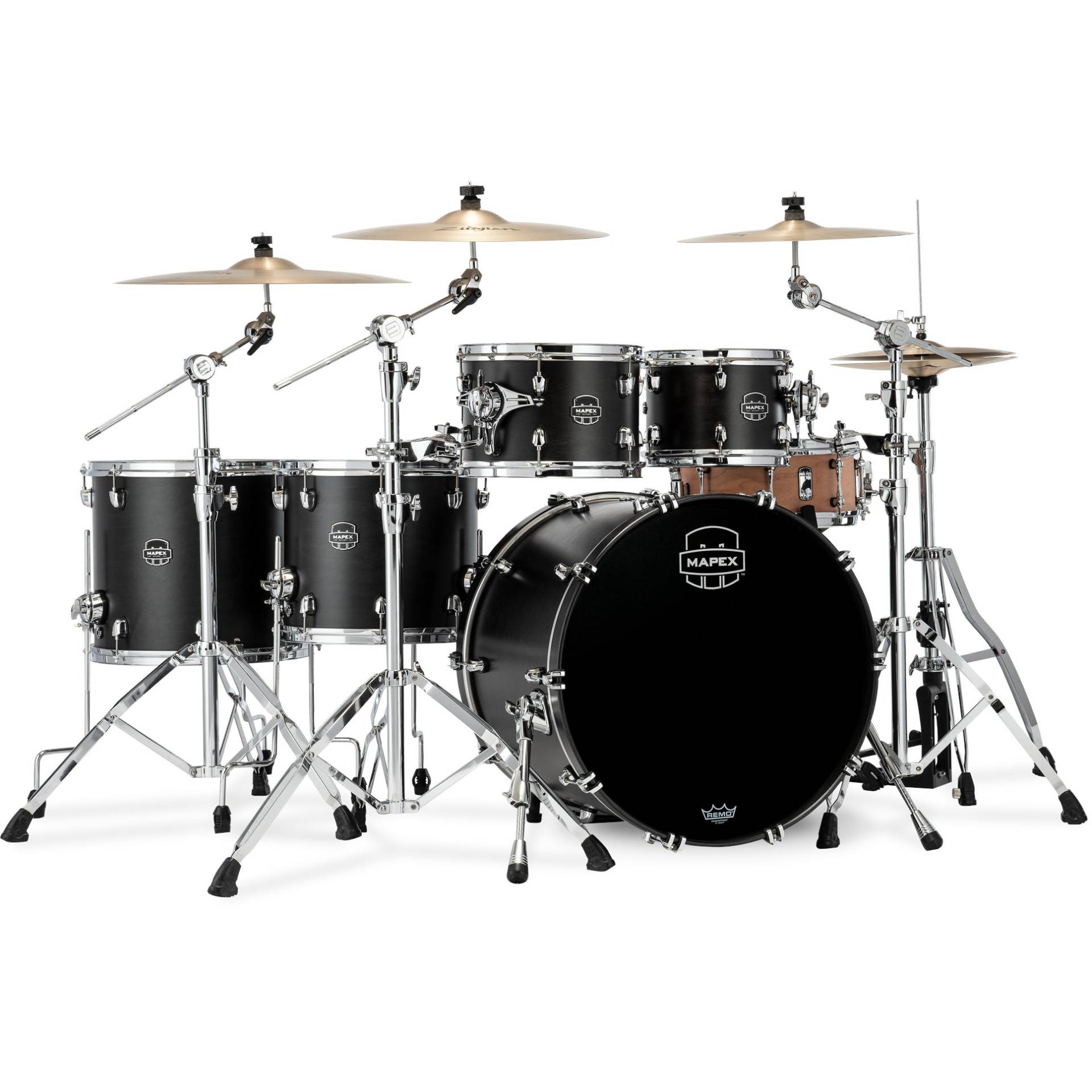 Mapex Saturn SR628XUFB Satin Black 5-Piece Shell Set Mapex Saturn SR628XUFB Satin Black 5-Piece Shell Set von Mapex