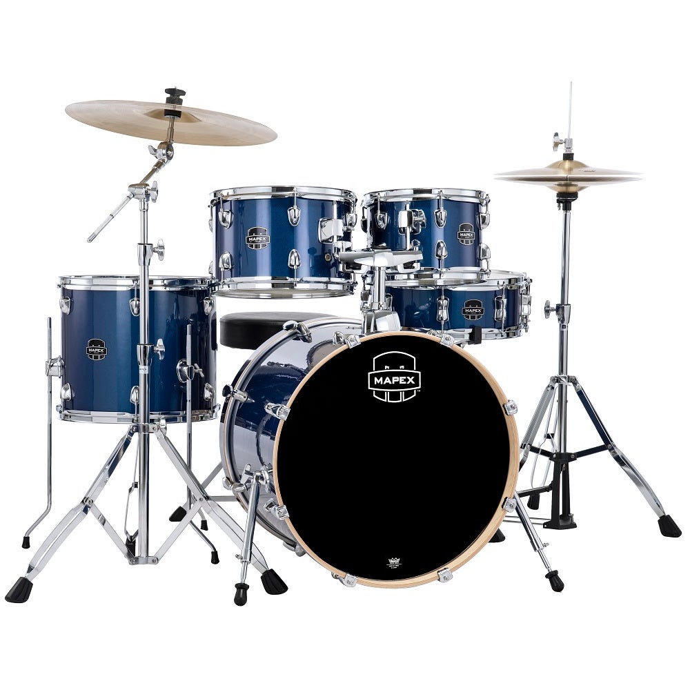 Mapex Venus Fusion Blue Sky Sparkle 5-Piece Drum Kit + Cymbals and Hardware von Mapex