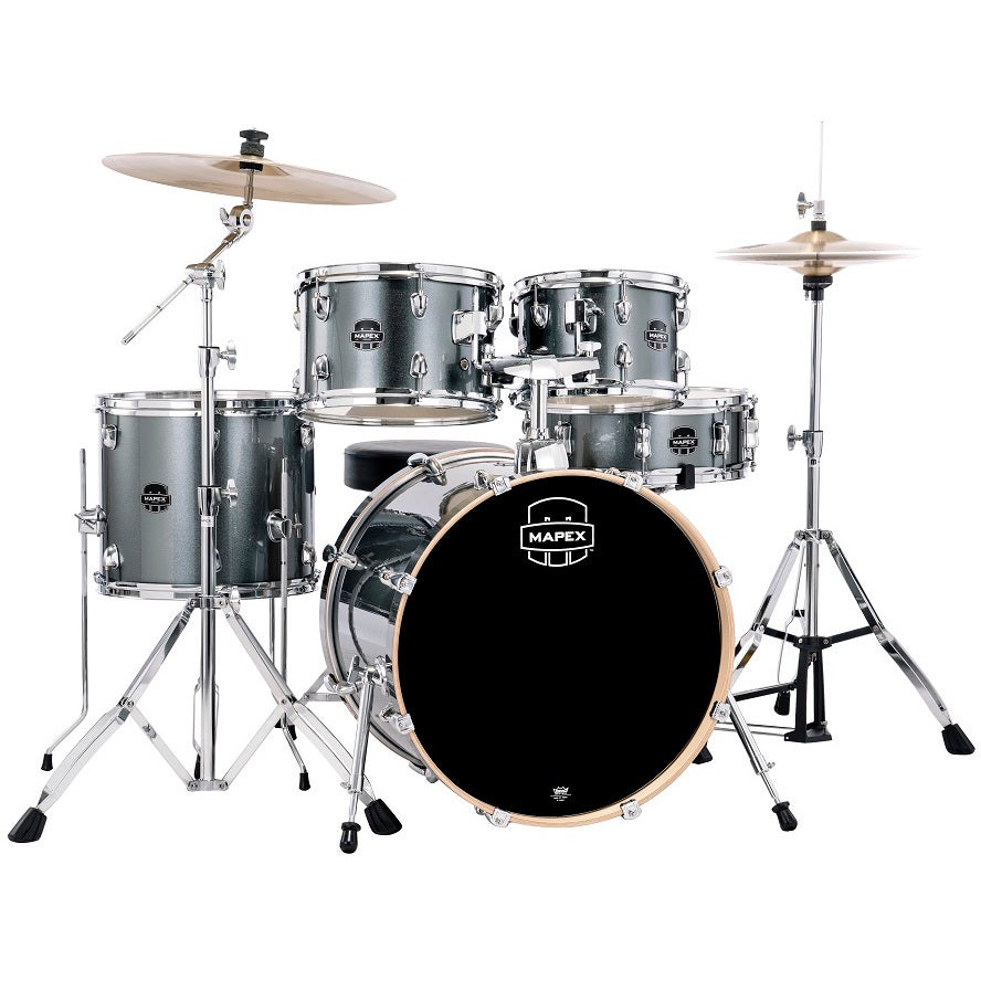 Mapex Venus Fusion Steel Blue Metallic 5-Piece Drum Kit + Cymbals and Hardware Mapex Venus Fusion Steel Blue Metallic 5-Piece Drum Kit + Cymbals and Hardware von Mapex