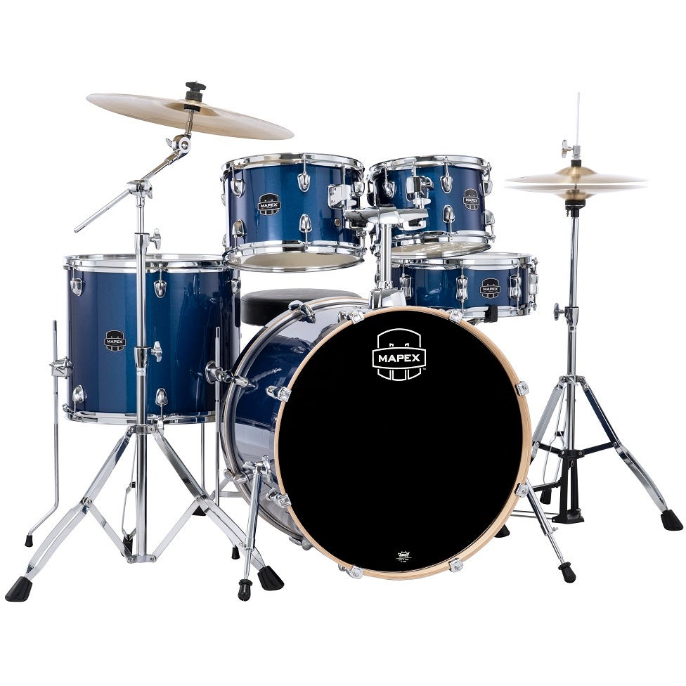 Mapex Venus Stage Blue Sky Sparkle 5-Piece Drum Kit + Cymbals and Hardware Mapex Venus Stage Blue Sky Sparkle 5-Piece Drum Kit + Cymbals and Hardware von Mapex