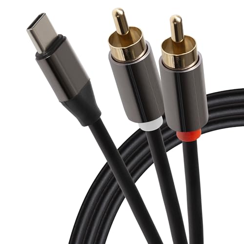 Maplin USB-C auf Twin RCA Phono Klinke Kabel, 2 m von Maplin