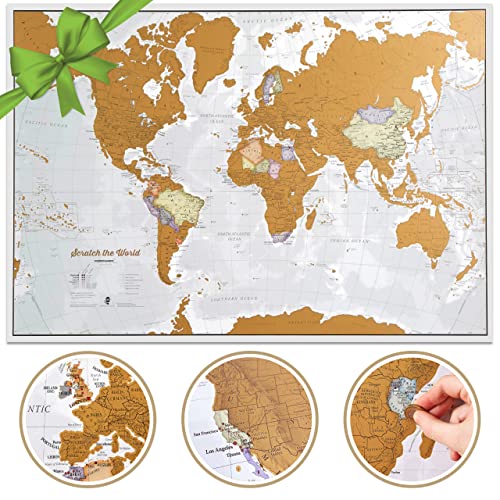 Maps International Reisekarte „Rubbeln Sie die Welt frei“ von Maps International