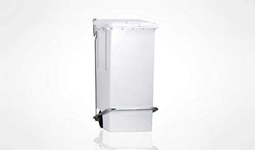 Mar Plast A64301 Tretmühle mit Rädern, 100L, Weiß, 850 x 420 x 460mm von Mar Plast
