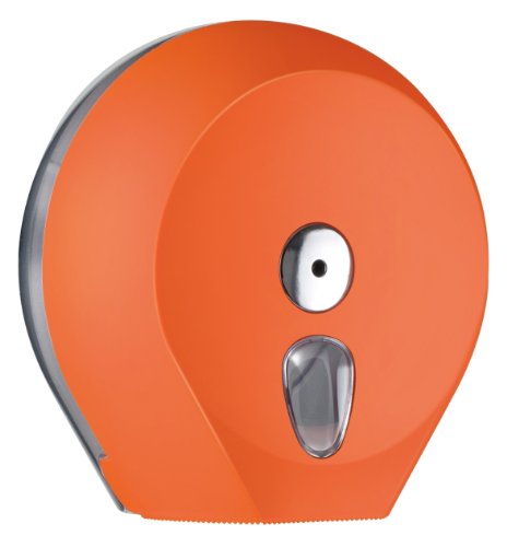 Mar Plast A75610AR Toilettenpapier, Mini Jumbo, Orange 'Soft Touch'/durchsichtig, 273 x 128 x 270mm von Mar Plast