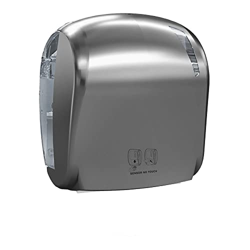 Mar Plast A88510TI E-Skin Dispenser für Papierhandtücher, Titanium/durchsichtig, 371 x 221 x 330mm Mar Plast A88510TI E-Skin Dispenser für Papierhandtücher, Titanium/durchsichtig, 371 x 221 x 330mm von Mar Plast
