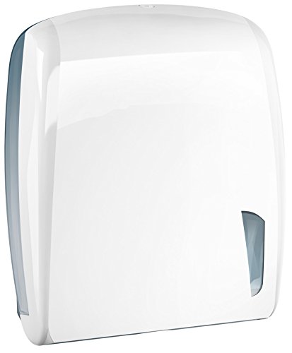 Mar Plast A90101 Z Skin 450 Dispenser Papierblätter Handtücher, Kohle/durchsichtig, 345 x 112 x 306 mm von Mar Plast