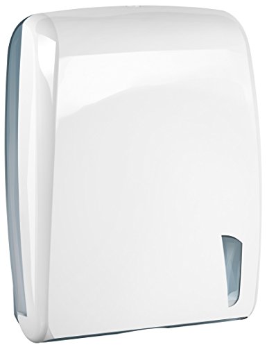 Mar Plast A90301 V Skin 750 Dispenser Papierblätter Weiße/durchsichtige Handtücher, 410 x 141 x 320mm Mar Plast A90301 V Skin 750 Dispenser Papierblätter Weiße/durchsichtige Handtücher, 410 x 141 x 320mm von Mar Plast