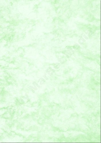 Marmorpapier, DIN A4, 250g/m², 25 Blatt, grün von MarBet Media