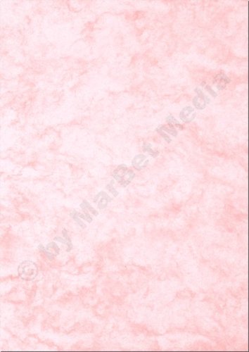 Marmorpapier, DIN A4, 250g/m², 25 Blatt, rot von MarBet Media