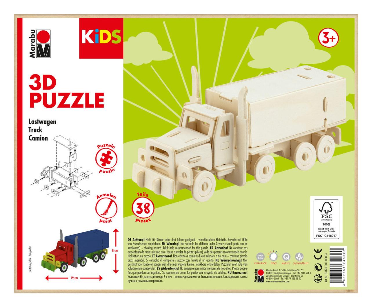 Marabu KiDS Lastwagen 3D-Puzzle Marabu KiDS Lastwagen 3D-Puzzle von Marabu