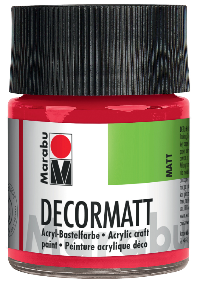 Marabu Acrylfarbe , Decormatt, , mittelgelb, 50 ml, im Glas von Marabu