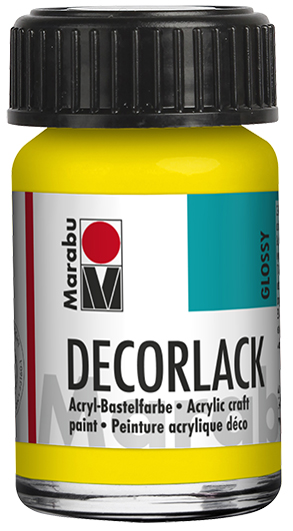 Marabu Acryllack , Decorlack, , gelb, 15 ml, im Glas von Marabu